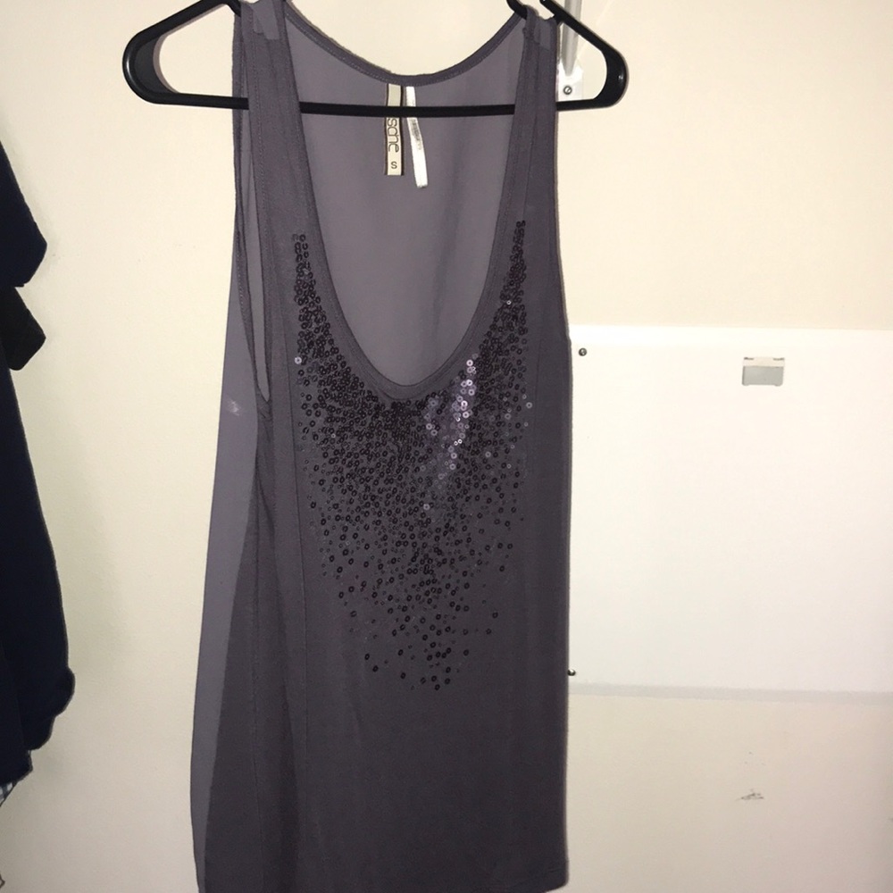 Dressy purple tank top